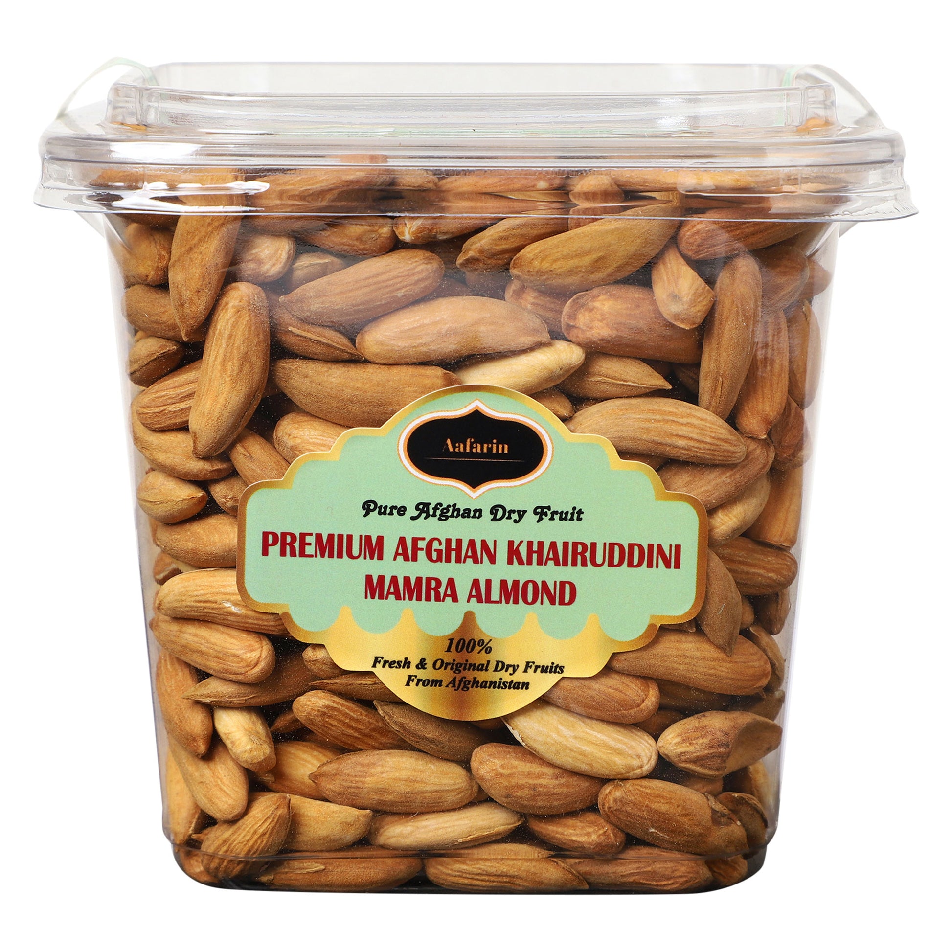 AAFARIN PREMIUM AFGHAN KHAIRUDDINI MAMRA ALMOND ( MAMRA GIRI BADAM ).