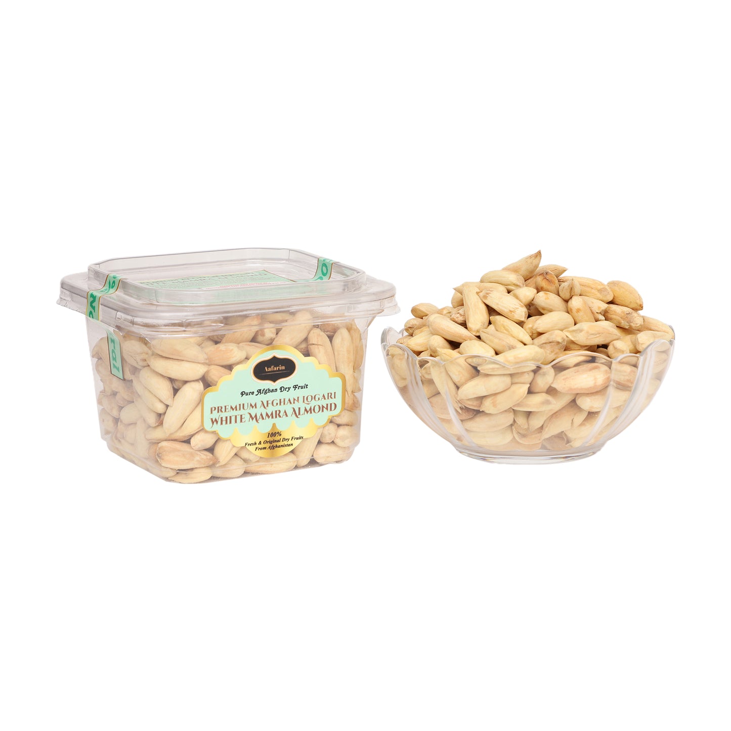 PREMIUM AFGHAN LOGARI MAMRA ALMOND ( WHITE SHAHI MAMRA BADAM )