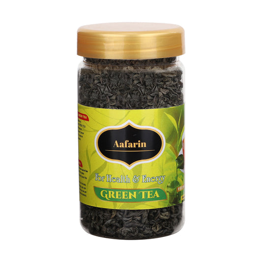 AAFARIN GREEN TEA LOOSE LEAF ENRICHED WITH ANTI-OXIDANTS.