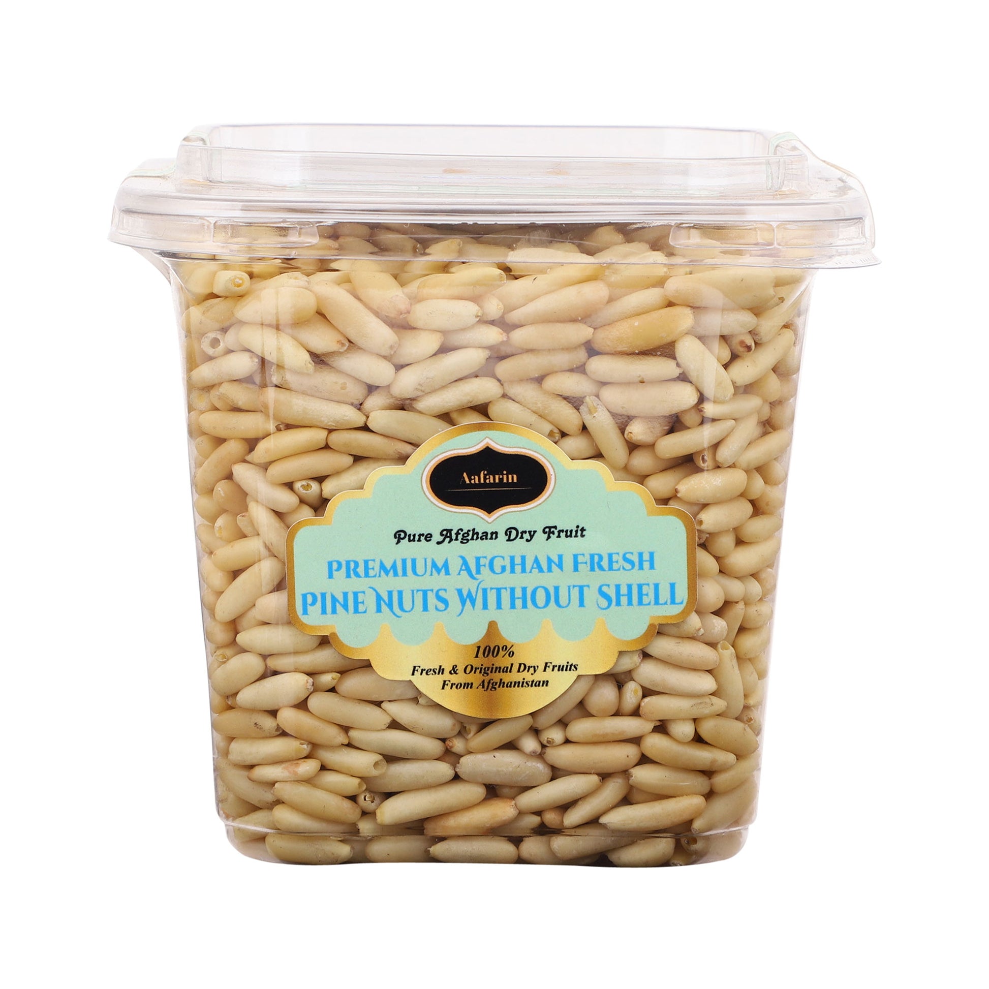 AAFARIN PREMIUM AFGHAN PINE NUTS WITHOUT SHELL ( CHILGOZA / CHIGOJE MAGAZ / NEZE ).