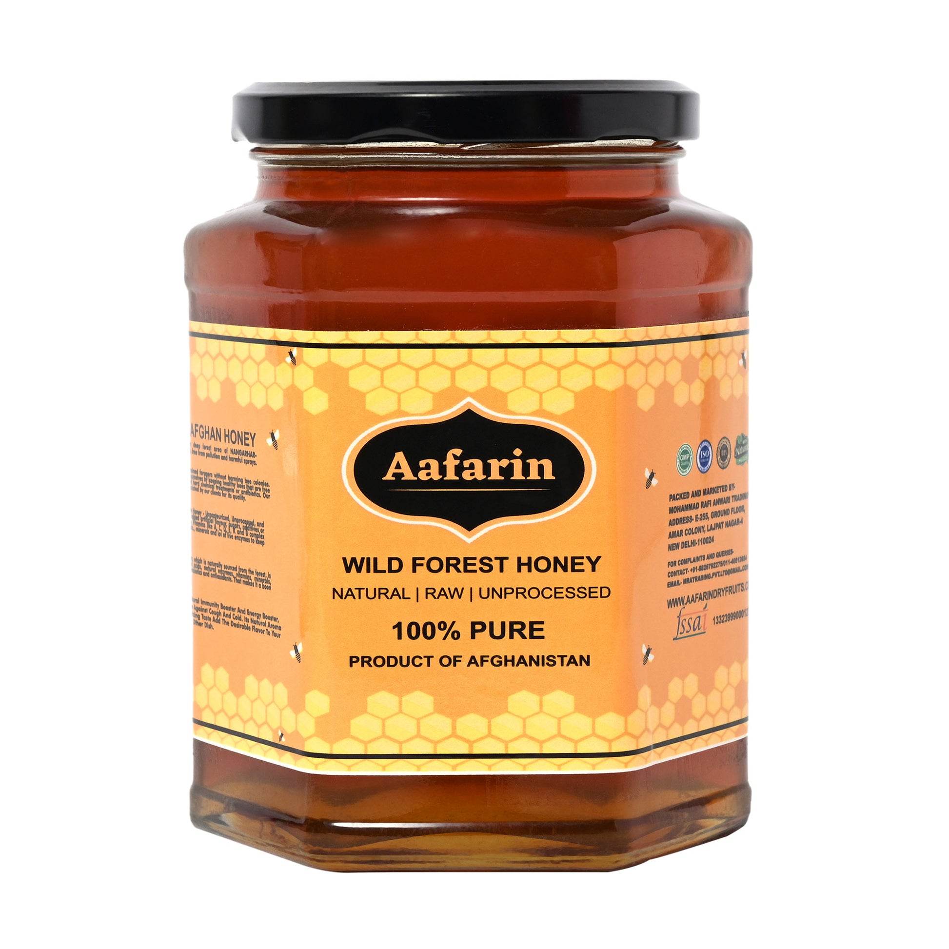 AAFARIN PURE AFGHAN RAW FOREST HONEY.