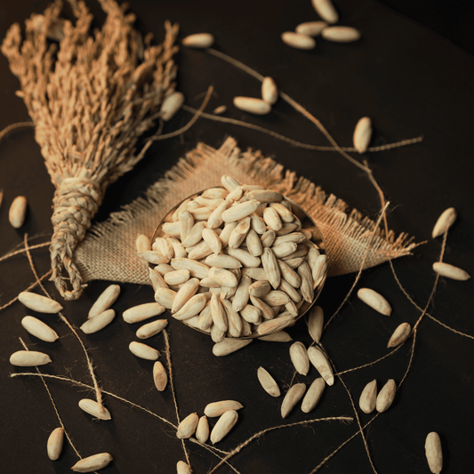 AAFARIN PREMIUM AFGHAN LOGARI MAMRA ALMOND ( WHITE SHAHI MAMRA BADAM ).