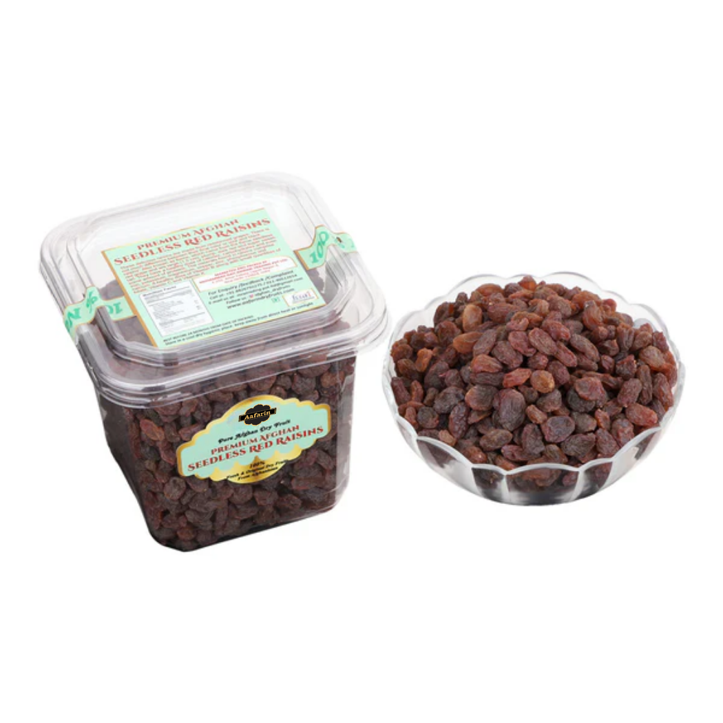 PREMIUM AFGHAN SEEDLESS RED RAISINS ( LAL KISHMISH / FLAME RAISINS)