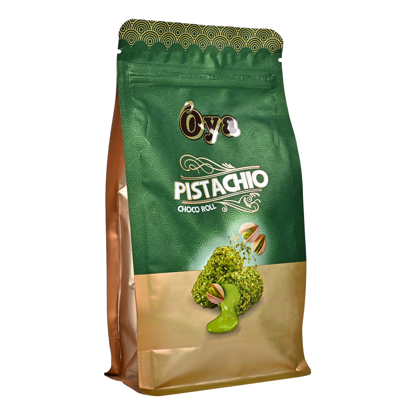 Oya Pistachio Choco Roll 200 Gram | Classic Delicious Wafer Roll Sticks Bites (200 g)