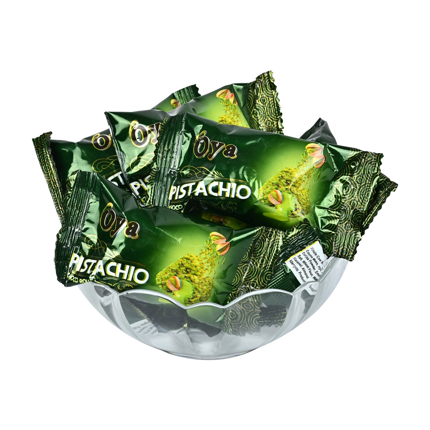 Oya Pistachio Choco Roll 200 Gram | Classic Delicious Wafer Roll Sticks Bites (200 g)