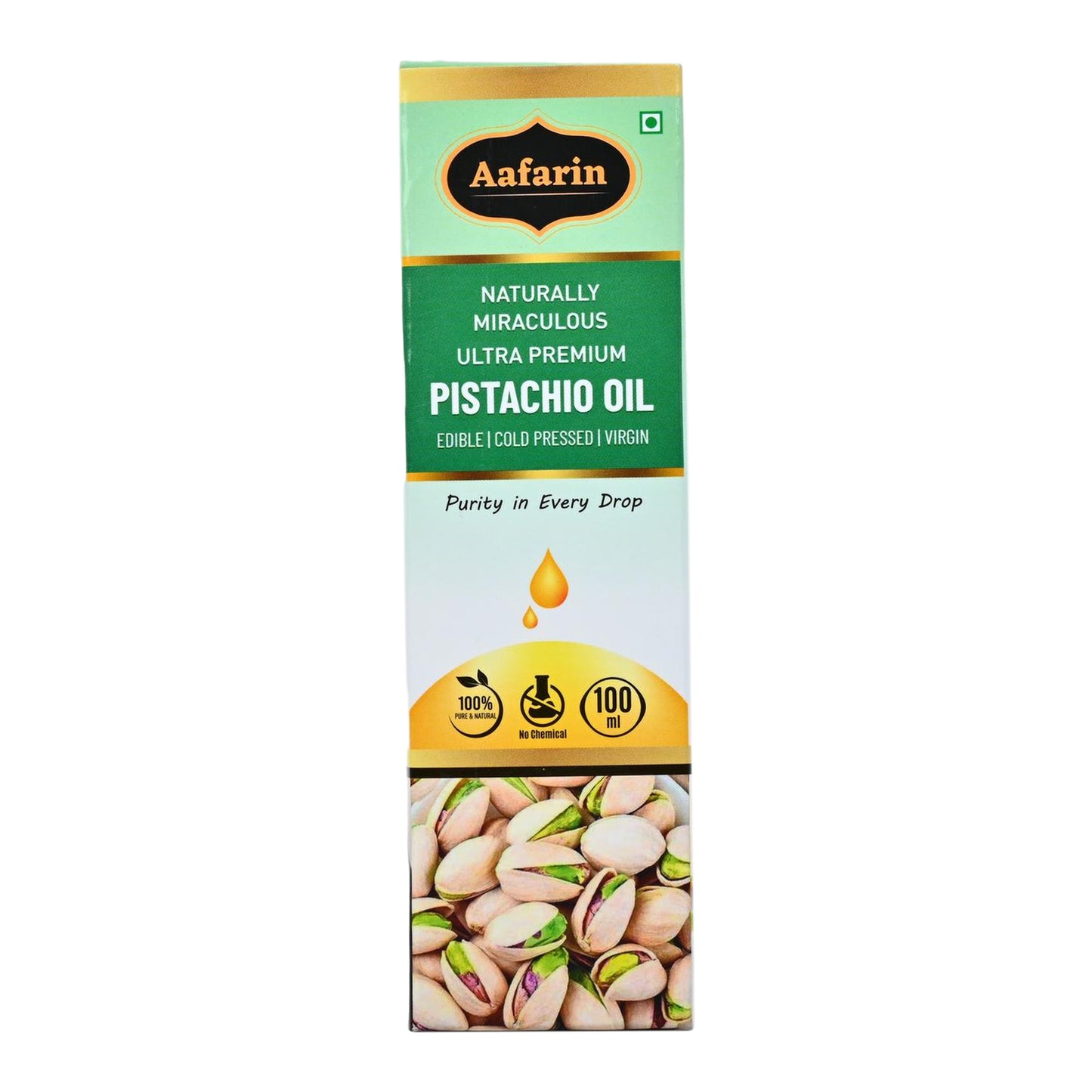 Aafarin PREMIUM PISHTACHIO OIL- COLDPRESSED & NATURAL.