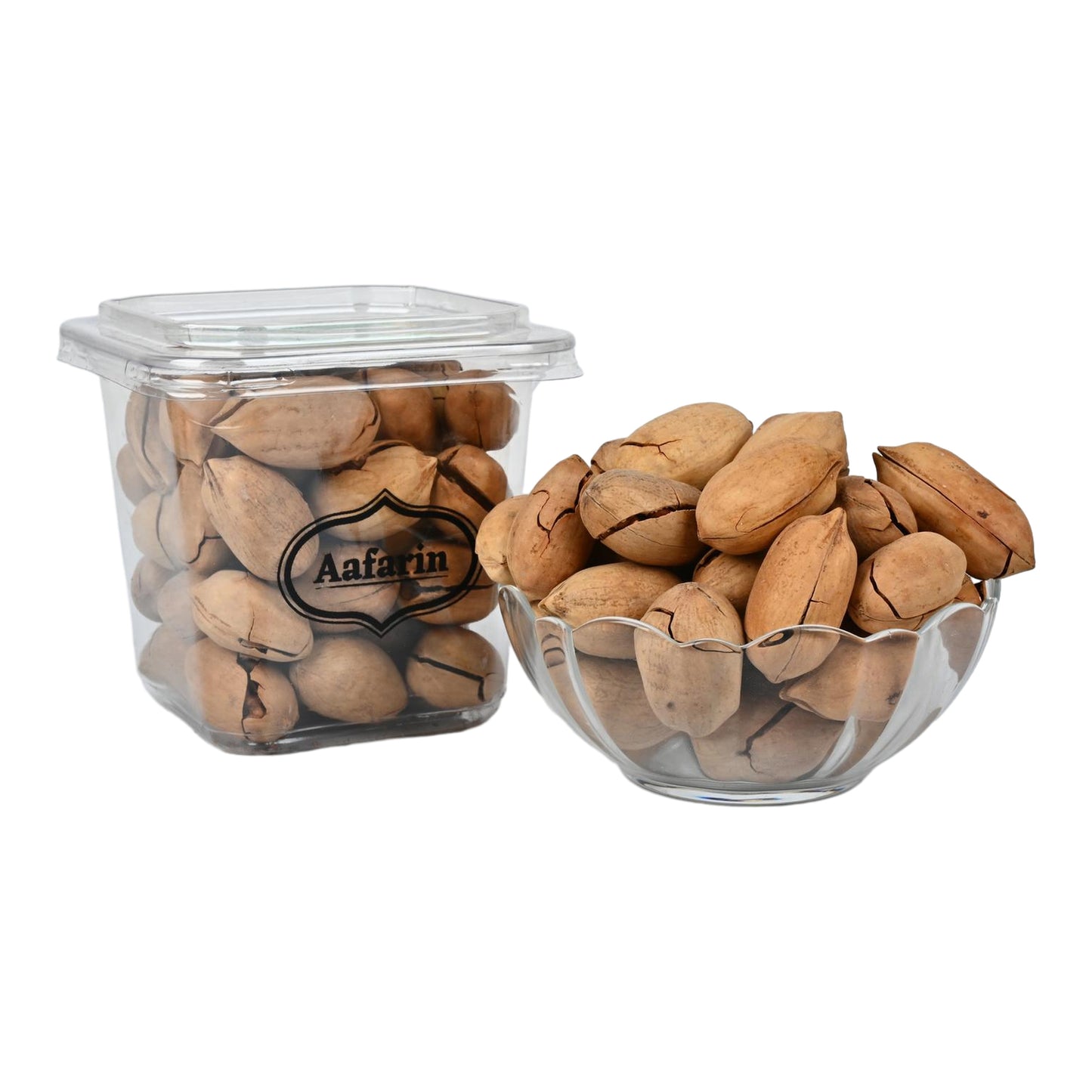AAFARIN PREMIUM IMPORTED PECAN NUTS WITH SHELL- ROASTED VANILLA FLAVOUR.
