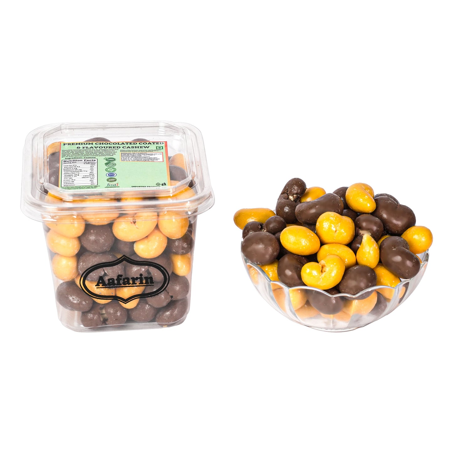 AAFARIN PREMIUM CHOCOLATE COATED & FLAVOURED CASHEW.