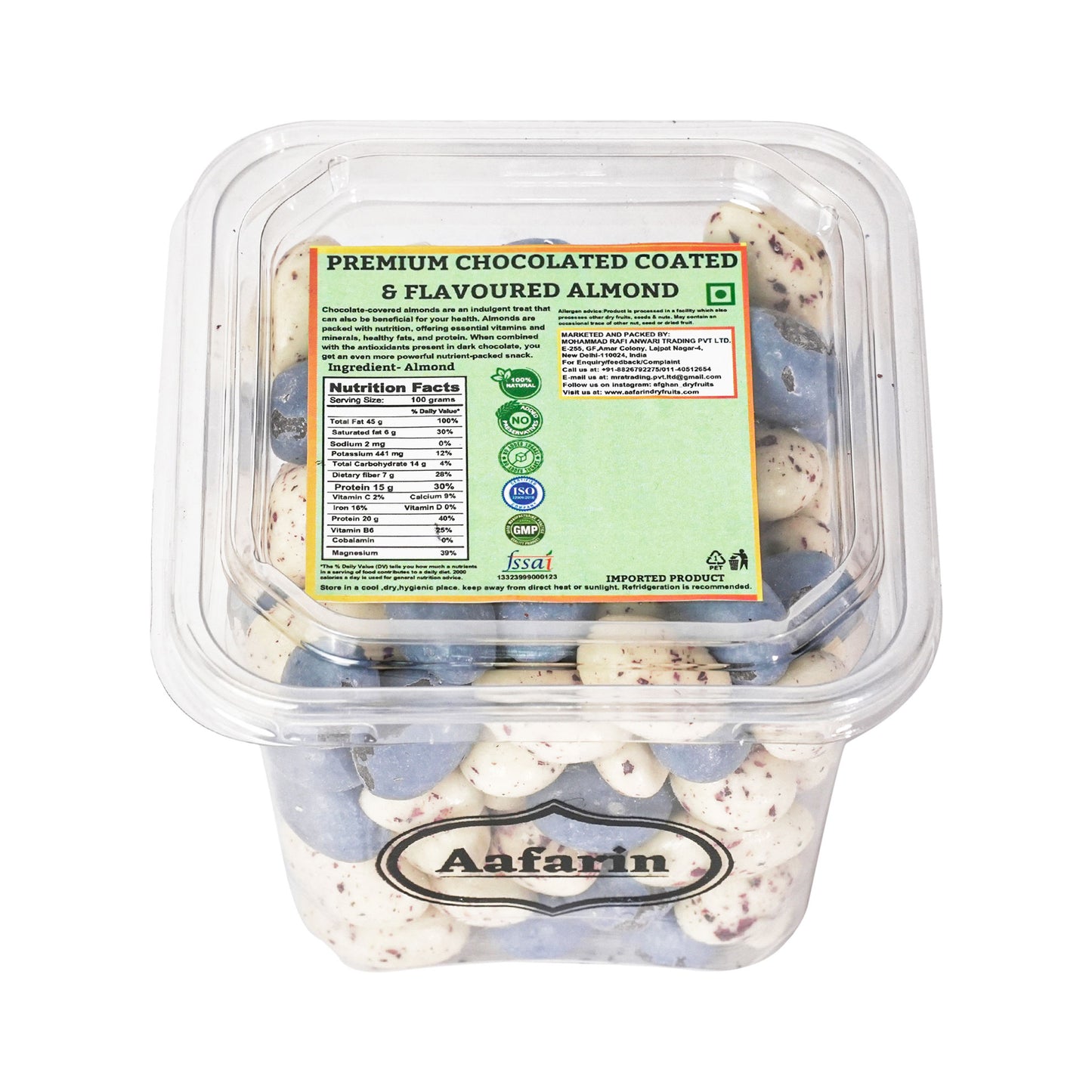AAFARIN PREMIUM CHOCOLATE COATED & FLAVOURED ALMOND.