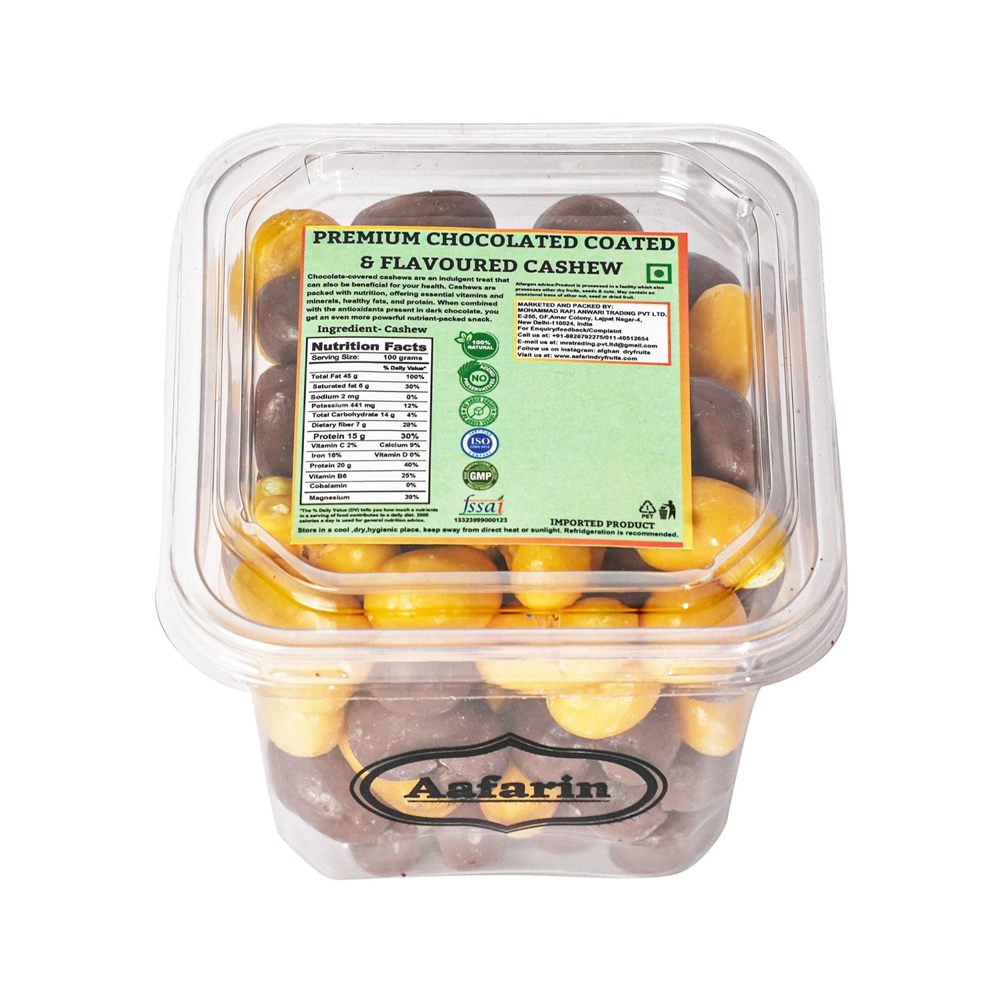 AAFARIN PREMIUM CHOCOLATE COATED & FLAVOURED CASHEW.