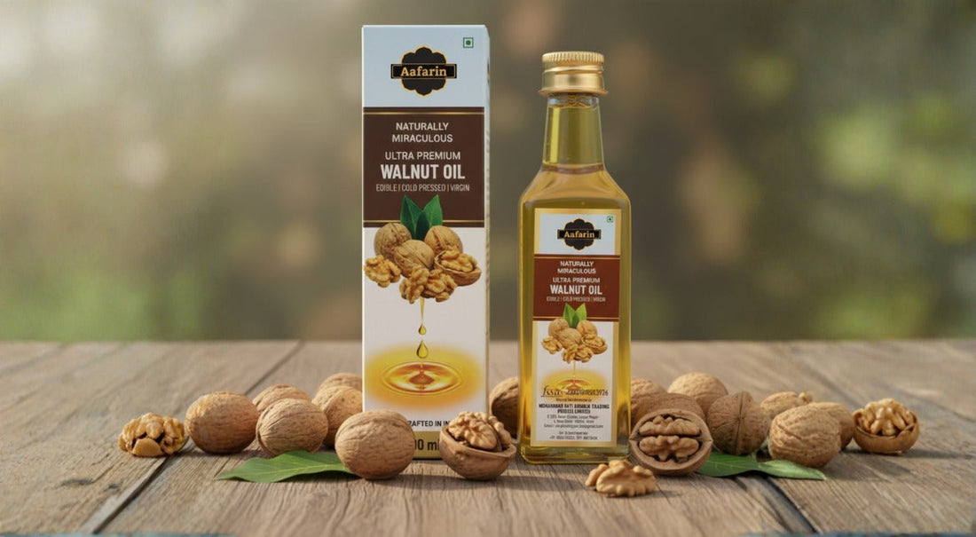Cold-Pressed Extra Virgin Walnut Oil – Pure Health from Aafarin
