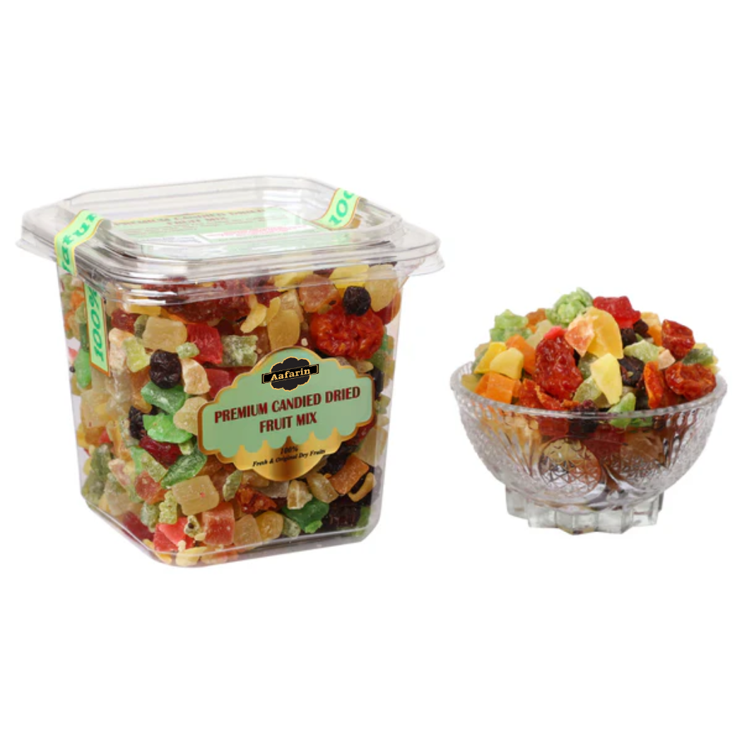 PREMIUM CANDIED DRIED FRUIT MIX | DRIED TROPICAL FRUIT MEDLEY | SUN DRIED FRUITS – KIWI, MANGO, PINEAPPLE, STRAWBERRY, PAPAYA, CHERRY, CRANBERRY