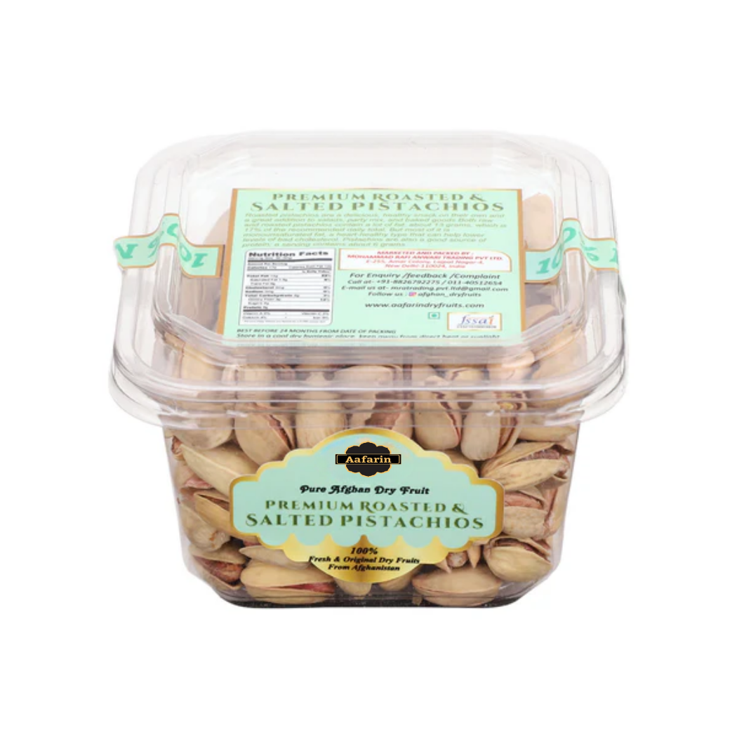 PREMIUM ROASTED AND SALTED PISTACHIOS