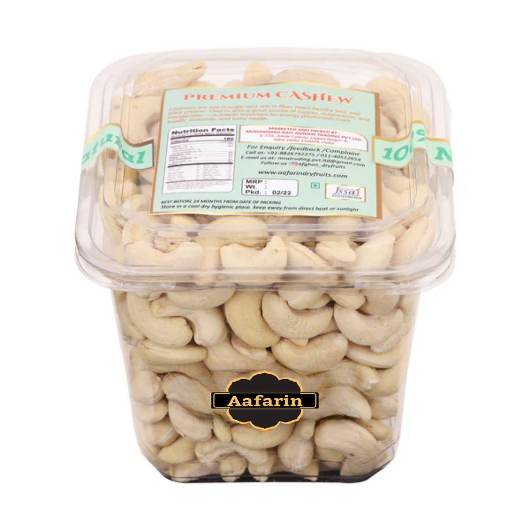 100% PURE PREMIUM WHOLE CASHEW NUTS | NUTRITIOUS, DELICIOUS & CRUNCHY KAJU