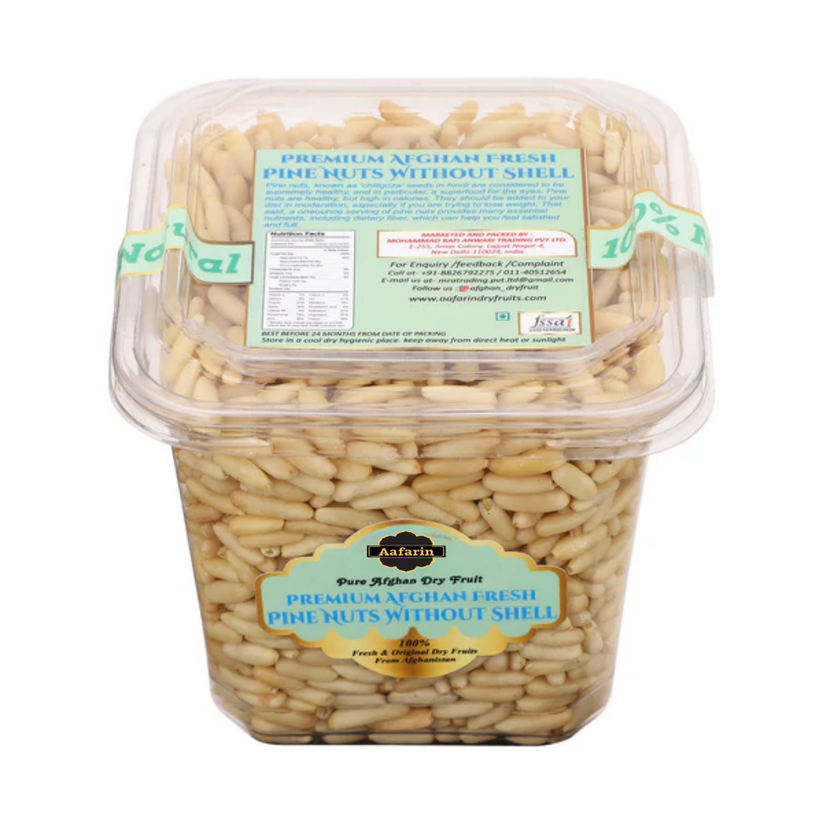PREMIUM AFGHAN PINE NUTS WITHOUT SHELL ( CHILGOZA / CHIGOJE MAGAZ / NE ...