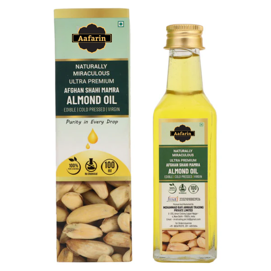 PURE SHAHI MAMRA ALMOND OIL | RICH IN VITAMIN E | COLD PRESSED VIRGIN BADAM TAIL