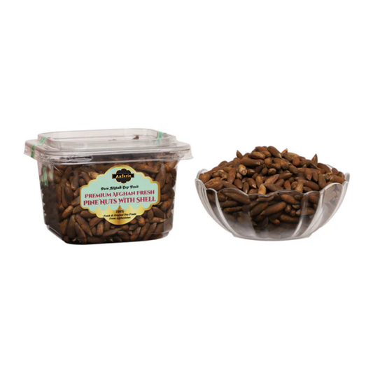 PREMIUM AFGHAN PINE NUTS WITH SHELL (CHILGOZA / CHIGOJE / NEZE