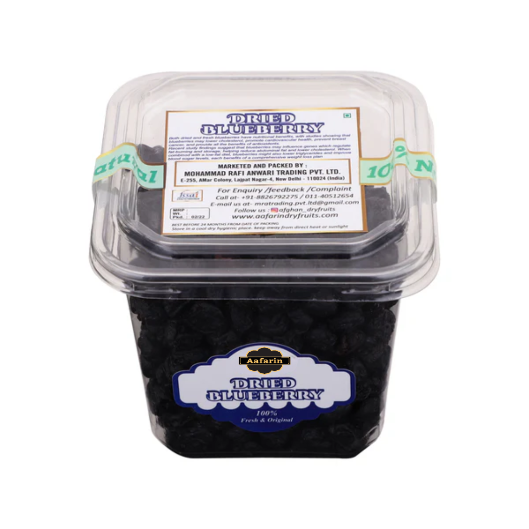 PREMIUM IMPORTED DRIED BLUEBERRIES | IMMUNITY BOOSTER | GLUTEN FREE | NON GMO | HIGH IN FIBRE | WITHOUT SUGAR | UNSULPHURED | UNSWEETENED
