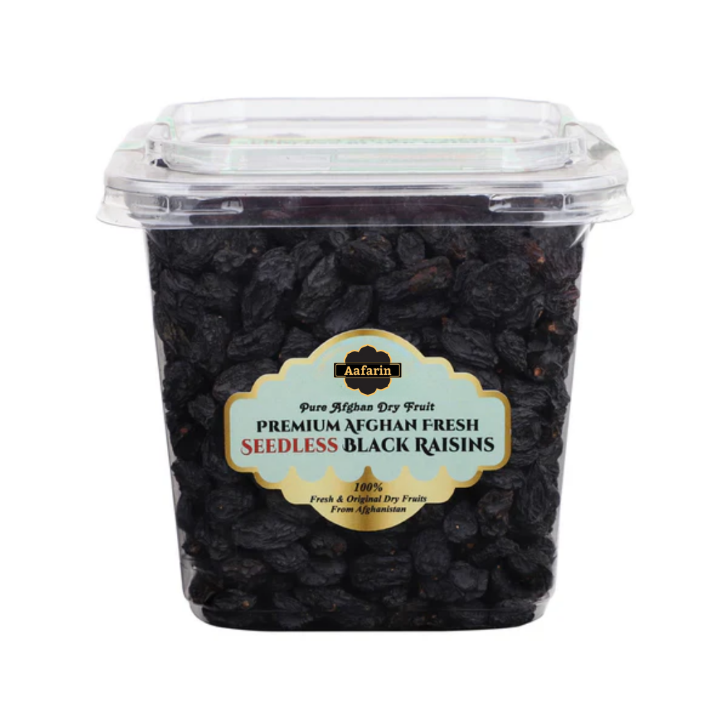 PREMIUM AFGHAN FRESH SEEDLESS BLACK RAISINS ( KALI KISHMISH )