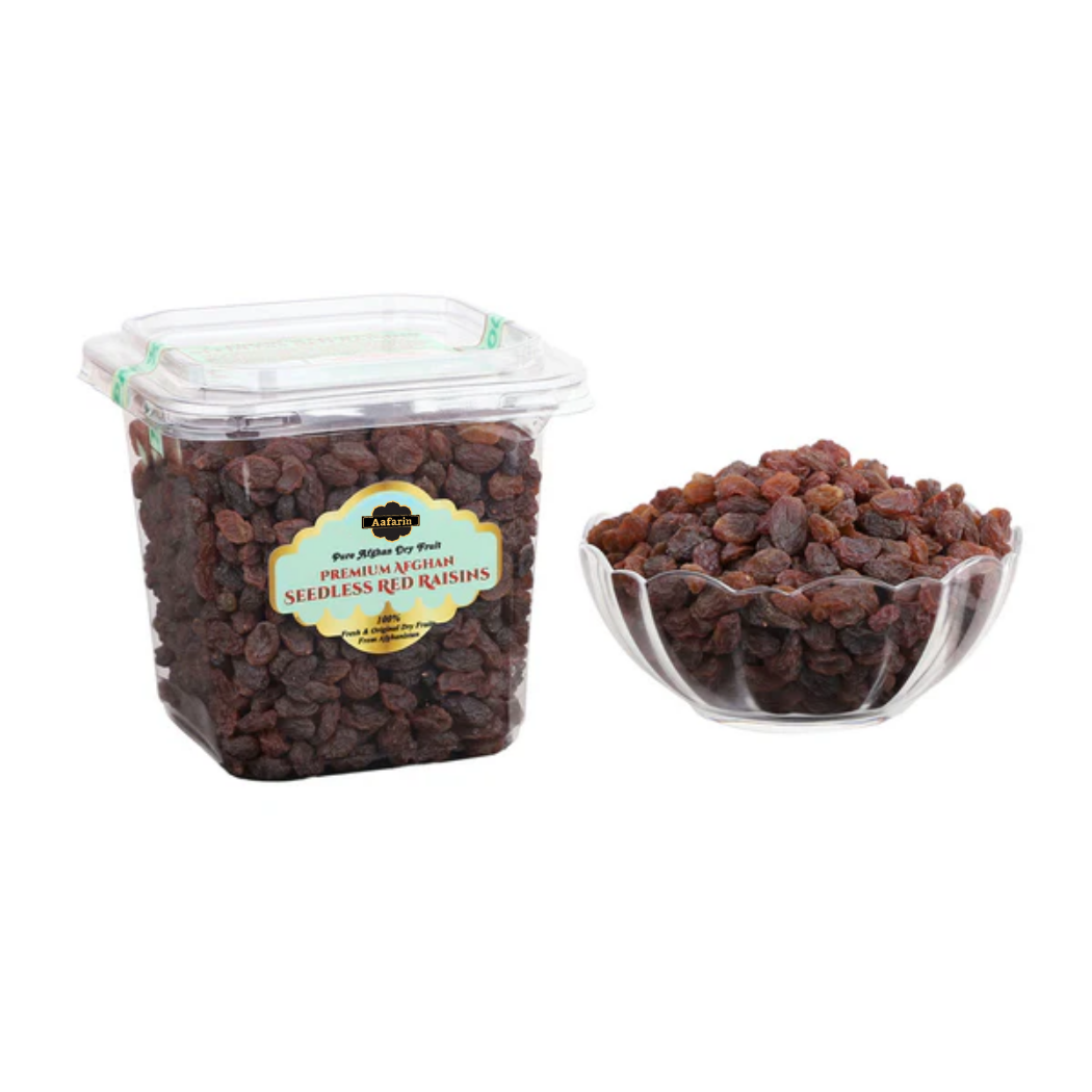 PREMIUM AFGHAN SEEDLESS RED RAISINS ( LAL KISHMISH / FLAME RAISINS)