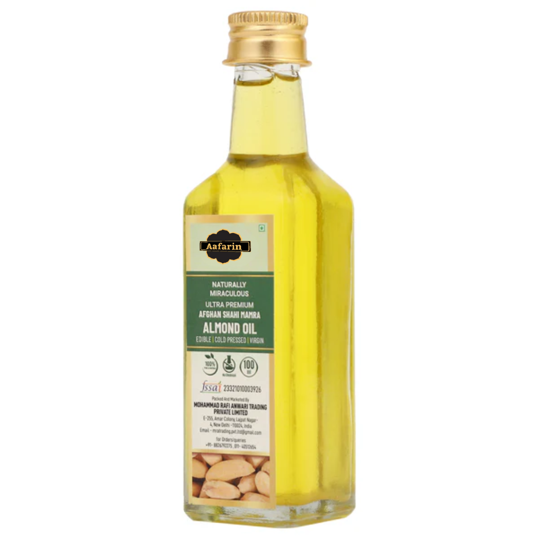 PURE SHAHI MAMRA ALMOND OIL | RICH IN VITAMIN E | COLD PRESSED VIRGIN BADAM TAIL
