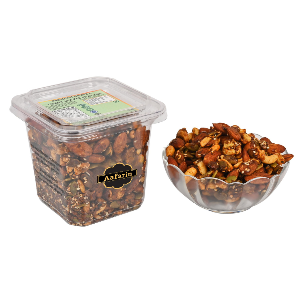 Dates And Curry Leave Nut Mixture
