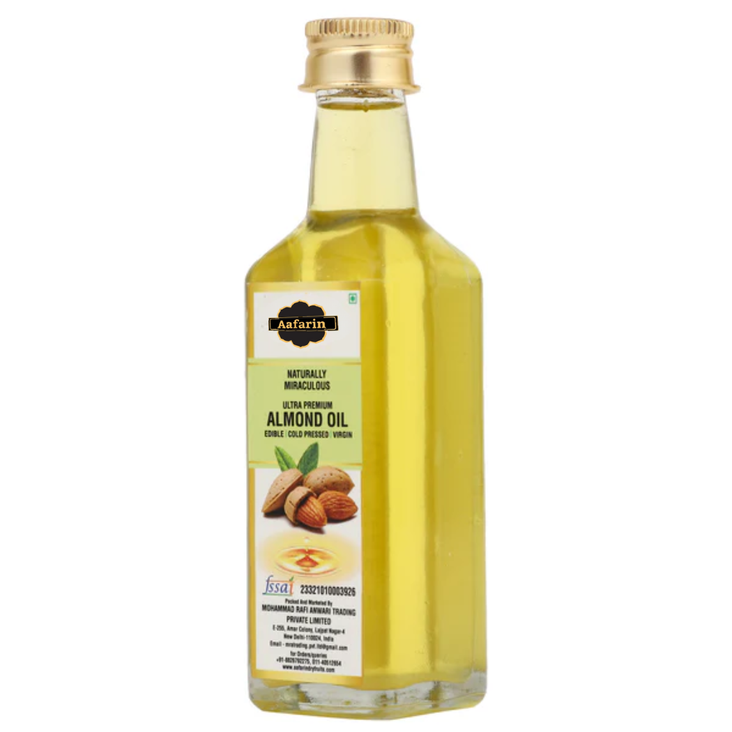 PURE ALMOND OIL | RICH IN VITAMIN E | COLD PRESSED VIRGIN BADAM TAIL