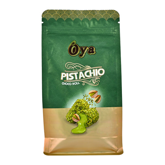 Oya Pistachio Choco Roll 200 Gram | Classic Delicious Wafer Roll Sticks Bites  (200 g)