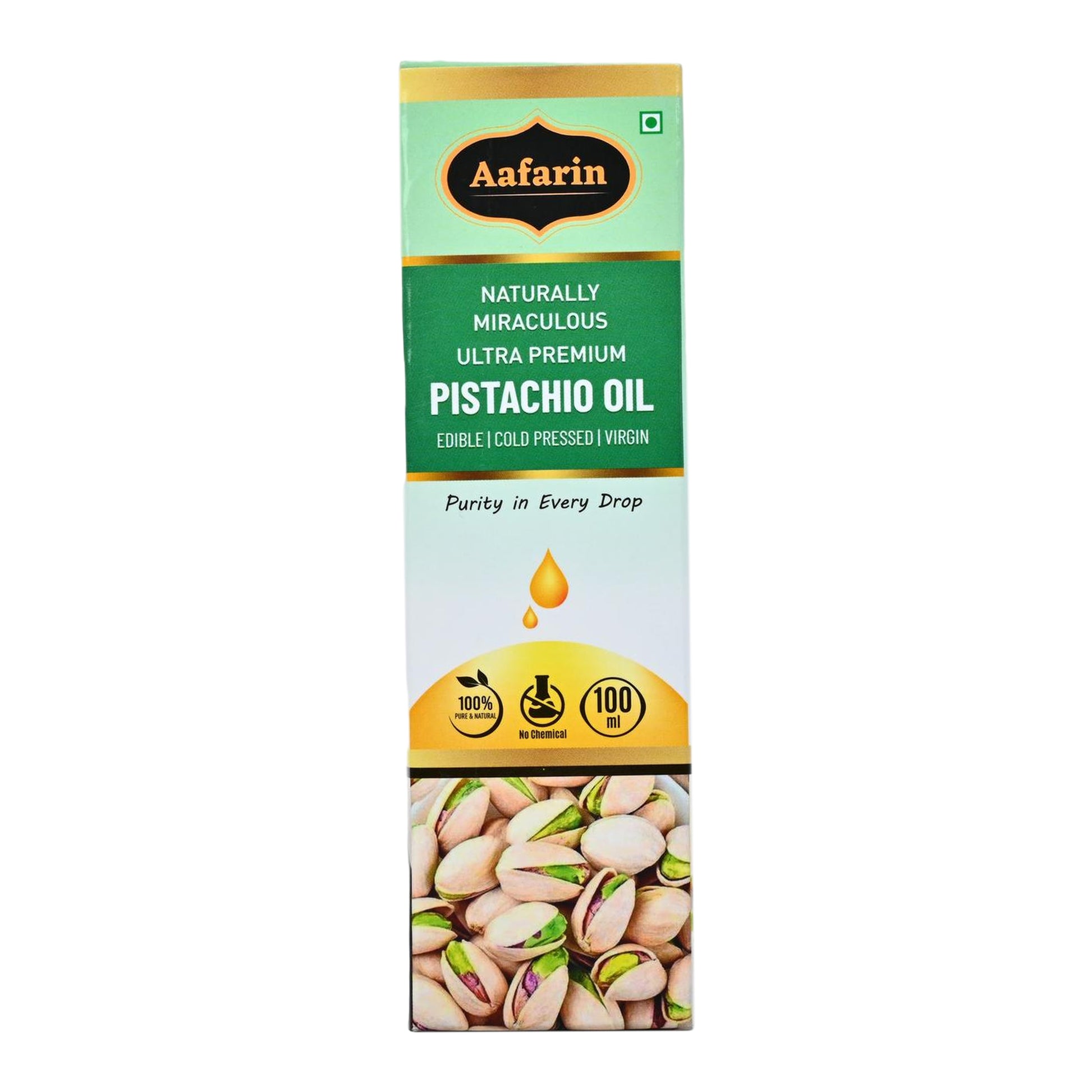 Aafarin PREMIUM PISHTACHIO OIL- COLDPRESSED & NATURAL.