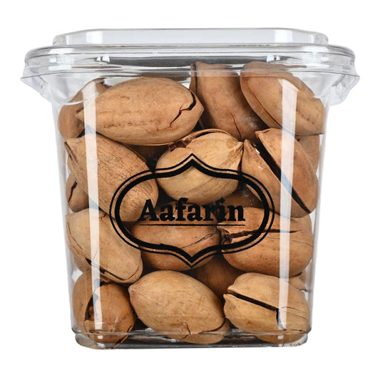 AAFARIN PREMIUM IMPORTED PECAN NUTS WITH SHELL- ROASTED VANILLA FLAVOUR.