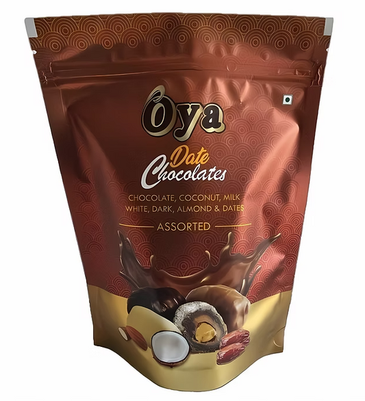 OYA PREMIUM CHOCOLATE DATES| CHOCO ALMONDS|FRESH STUFFED DATES (250 GRAMS)